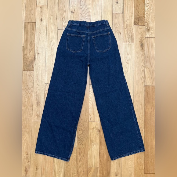 Reformation Miami Pleated Super High Waist Wide Leg Trouser Jeans Size 26 - Picture 9 of 11